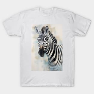 Beautiful Zebra Safari Portrait T-Shirt